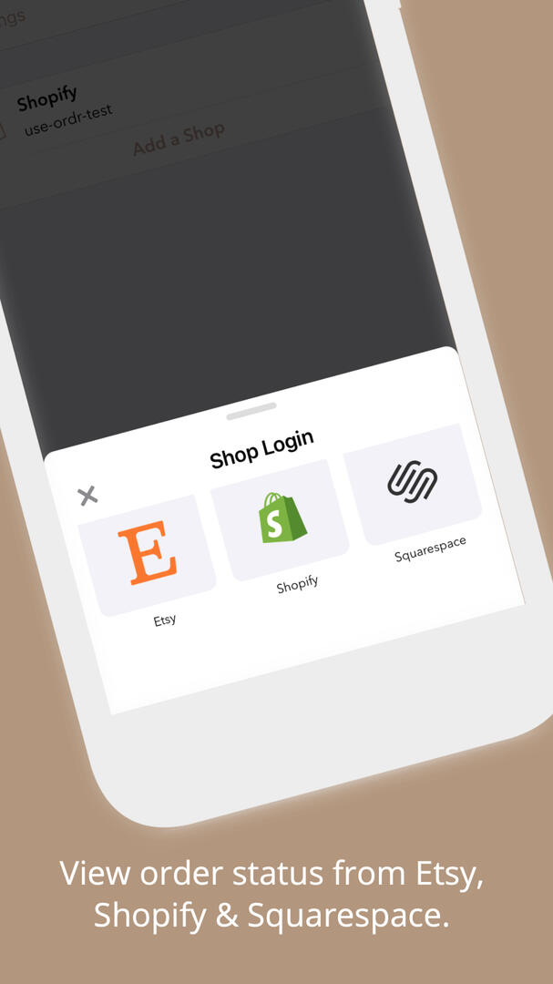 Shopify, Etsy, square space