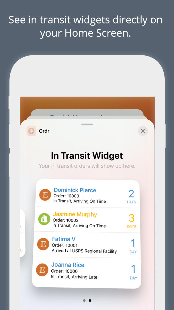 widget in transit
